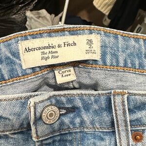 Abercrombie & Fitch Light Blue Mom Jeans